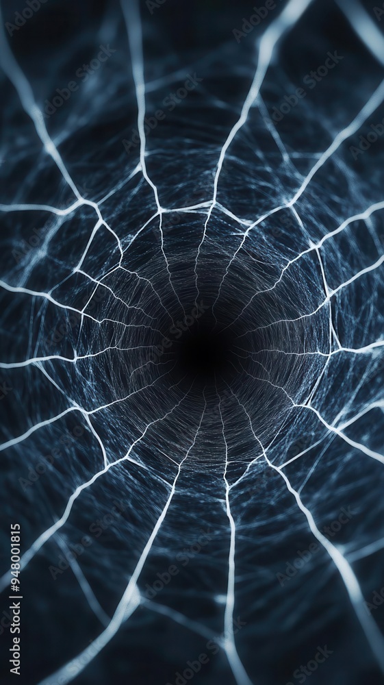 Poster create speed lines that crisscross to create a web of motion