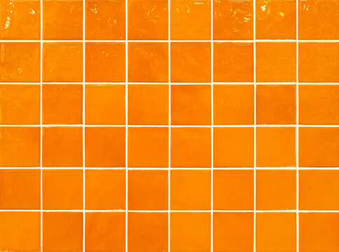 Yellow tile wall texture background