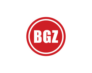 BGZ logo design vector template. BGZ