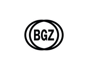 BGZ logo design vector template. BGZ