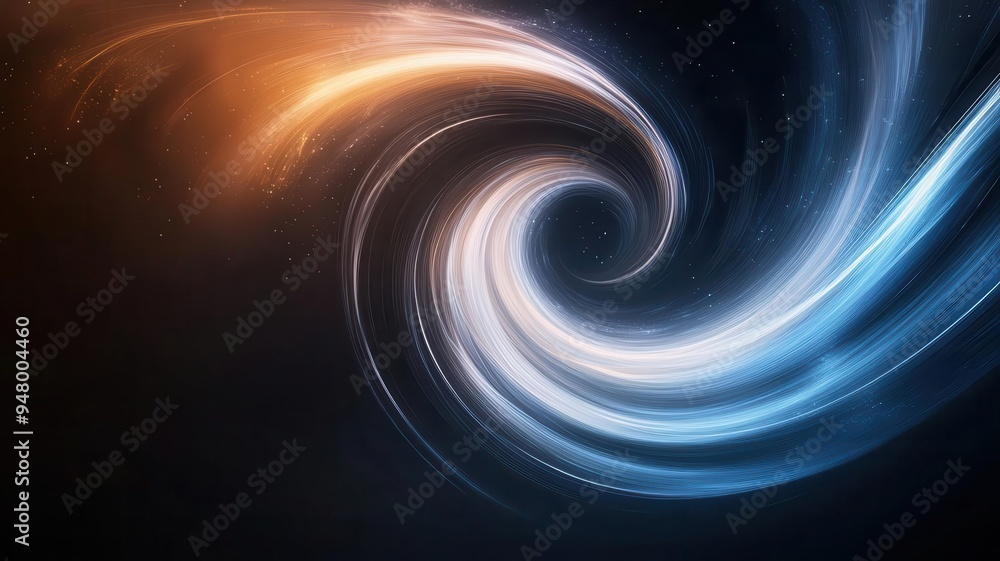 Aufkleber create swirling speed lines around an invisible force