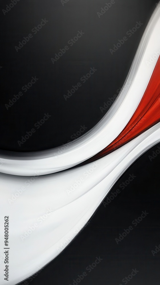 Poster depict speed lines that curve gently across the canvas, converging in the middle