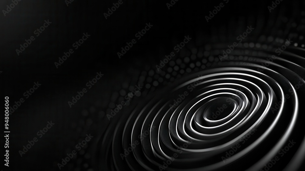 Poster depict speed lines wrapping tightly around an invisible core