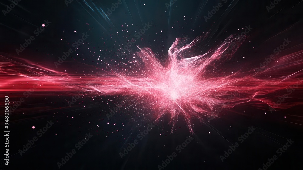 Poster generate sharp speed lines in a dynamic explosion pattern