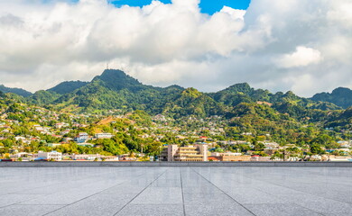 city road view mountain landscape outdoor travel
