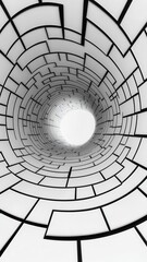 Naklejka premium Illustrate speed lines that form a grid-like pattern around a central void
