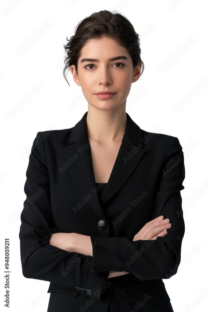 Sticker confident professional woman portrait