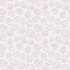 Spirals background. Seamless spirals pattern. Watercolor fabric design.
