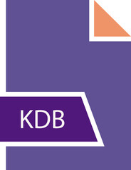 KDB File format icon shape