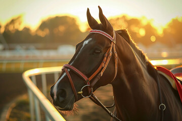 Obraz premium Generative AI photo image of person who ride horse, equestrian professional sport profession