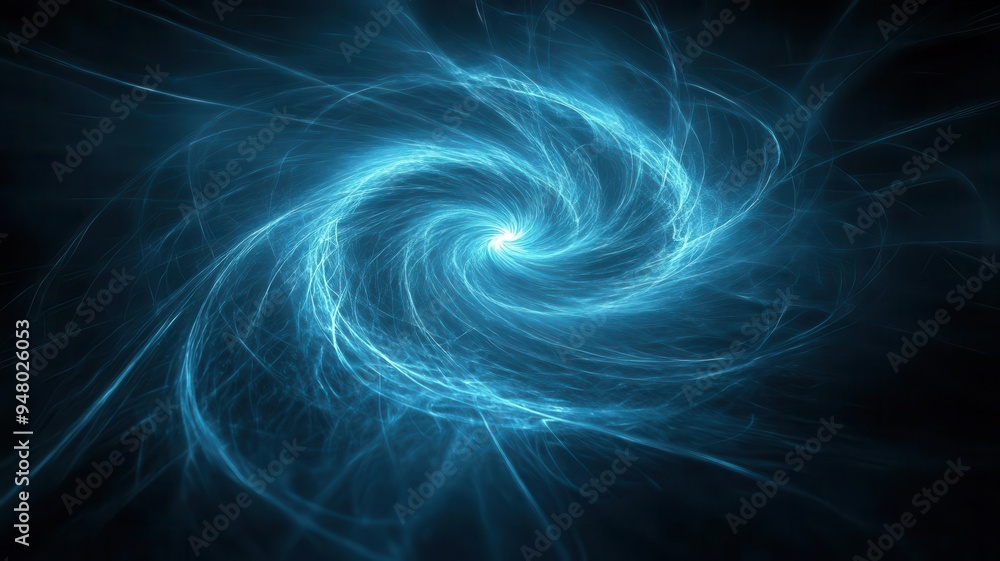 Poster create a glowing vortex spiraling inward