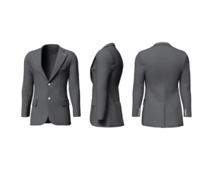 Businessman suit on transparent background