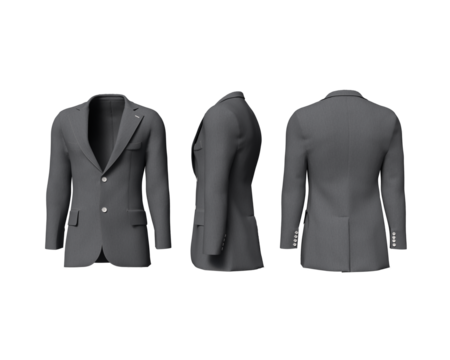 Businessman suit on transparent background