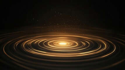 Create glowing concentric circles pulsing from a center