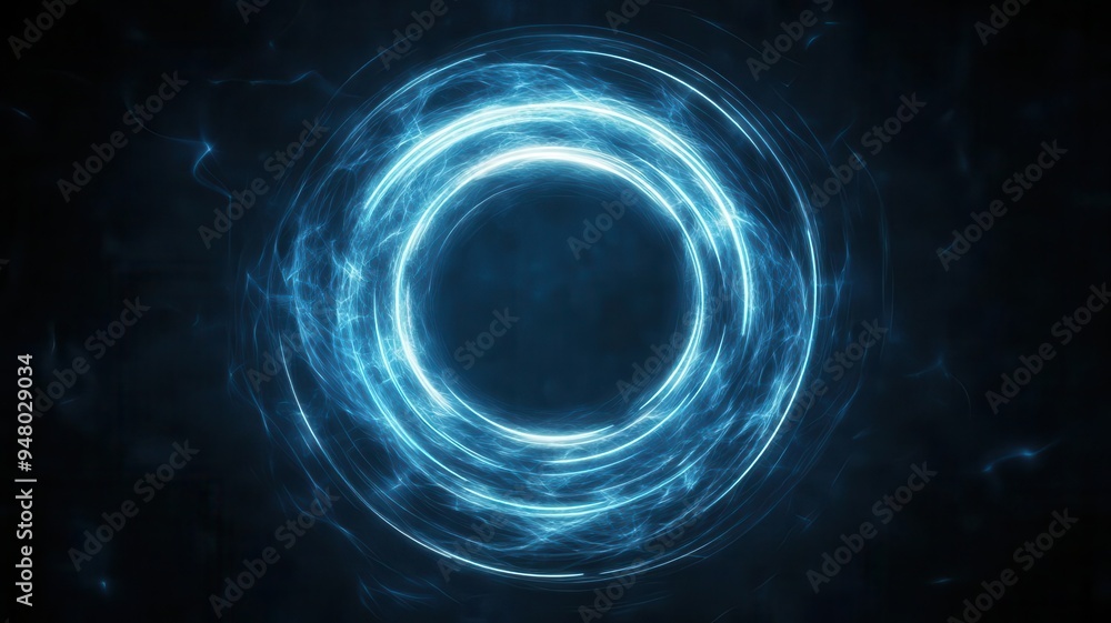 Poster create glowing concentric circles pulsing from a center