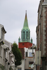 Obraz premium Tower of the Petri Parish church in Stavanger, Norway.