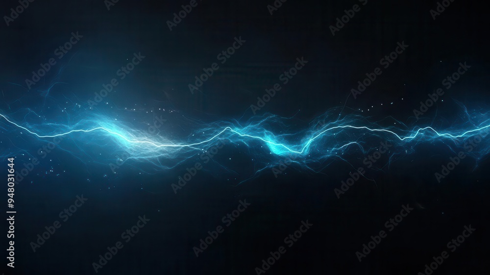 Poster create glowing zigzag lines that seem electrified