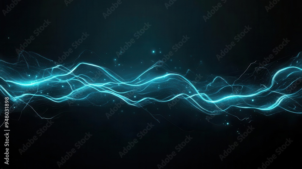 Poster create glowing zigzag lines that seem electrified