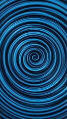 Depict glowing lines that wrap around in a spiral shape