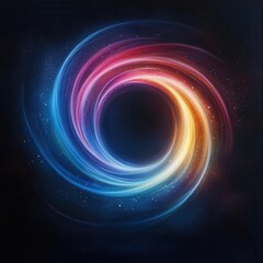 Obraz premium Illustrate glowing loops encircling an unseen energy