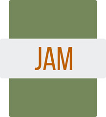 JAM ip file extension icon color fill outer