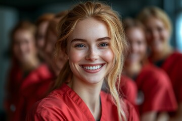 Obraz premium A group of nurses. Generative AI