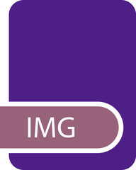 IMG File format icon with contour