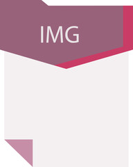 IMG File format minimal icon