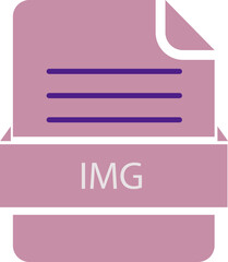 IMG File icon black color and lines