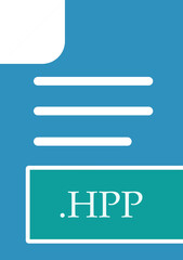 HPP File format icon fill inside