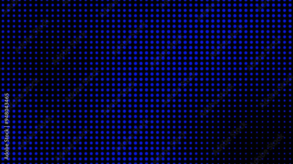 Poster abstract halftone gradient horizontal banner in blue colors. motion modern animation. texture of dot