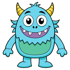 Fototapeta premium Cute Monsters Illustration cartoon Sticker
