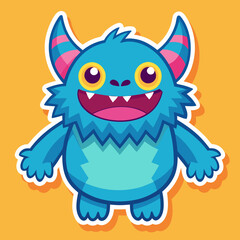 Obraz premium Cute Monsters Illustration cartoon Sticker