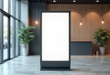 Interactive Digital Signage Solutions: High-Quality Mockup for Your Next Project