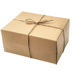 cardboard box isolated on white