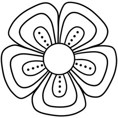 Flowers drawings no color or flowers line back