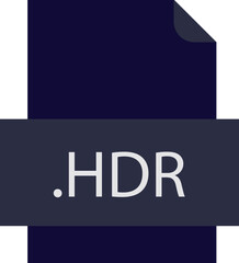 HDR File icon fill crisp corners with doted lines