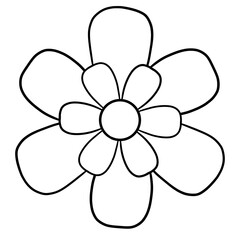 Flowers drawings no color or flowers line back