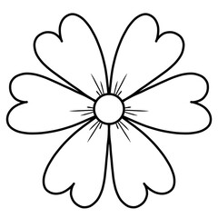 Flowers drawings no color or flowers line back