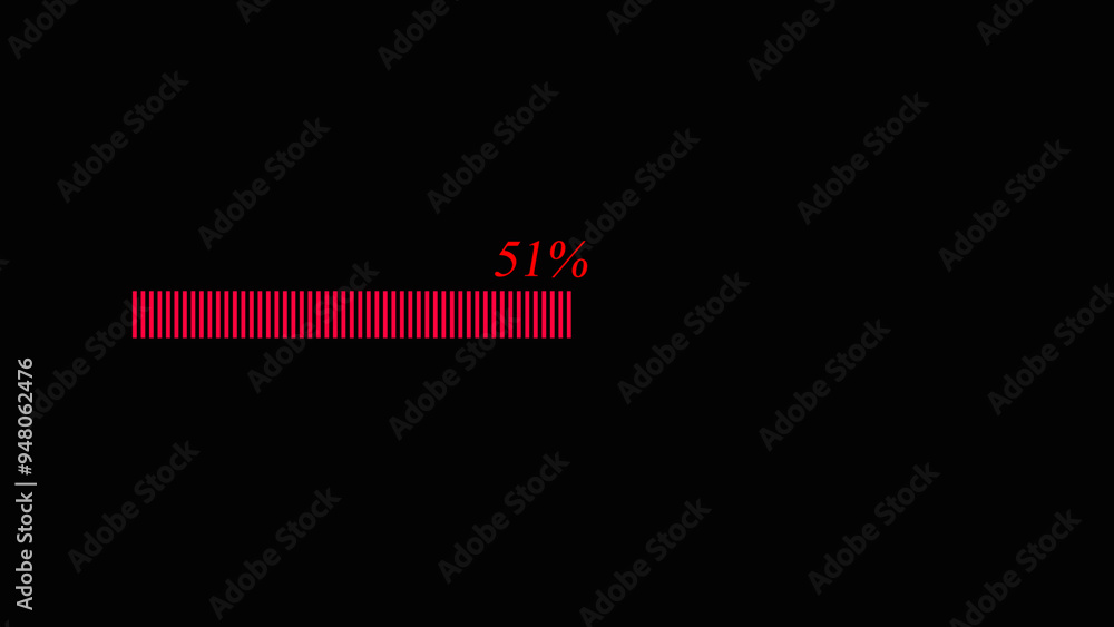 Poster progress bar animation with callout.abstract loading background bar illustration 0 to 100 percent. l