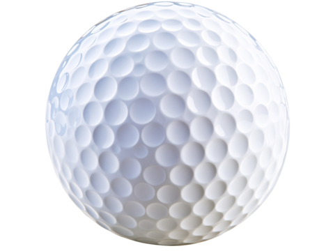 a close up of a golf ball
