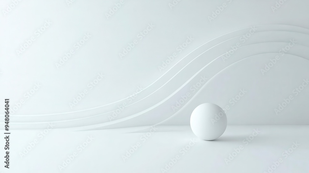 Fototapete create curving motion lines that encircle an invisible object