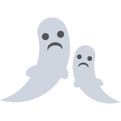 Ghost vector icon in flat style 