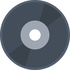 Cd vector icon in flat style 