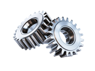 a close-up of a couple of gears