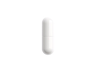 a white pill on a white surface