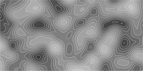 Topographic canyon geometric map relief texture with curved layers and shadow. abstract White background with a beautiful pattern, Topographic contour lines vector map seamless pattern vector.