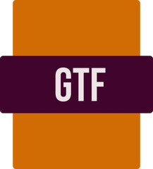 GTF ip file extension icon color fill outer flat