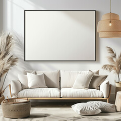 three-dimensional pillow picture identity portfolio couch living sofa canvas furniture lamp up contemporary poster apartment floor room graphic chair image frame interior armchair mock b