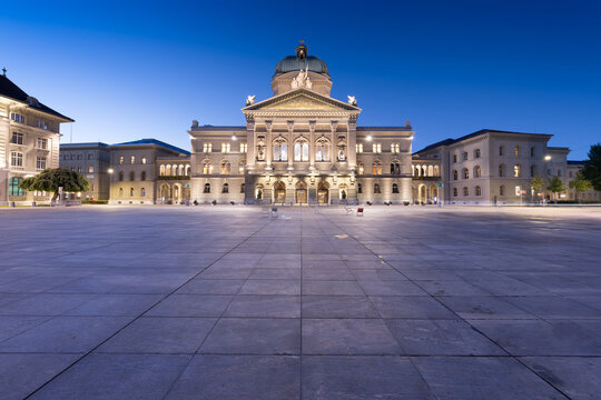 Federal Palace of Switzerland in Berne, Switzerland